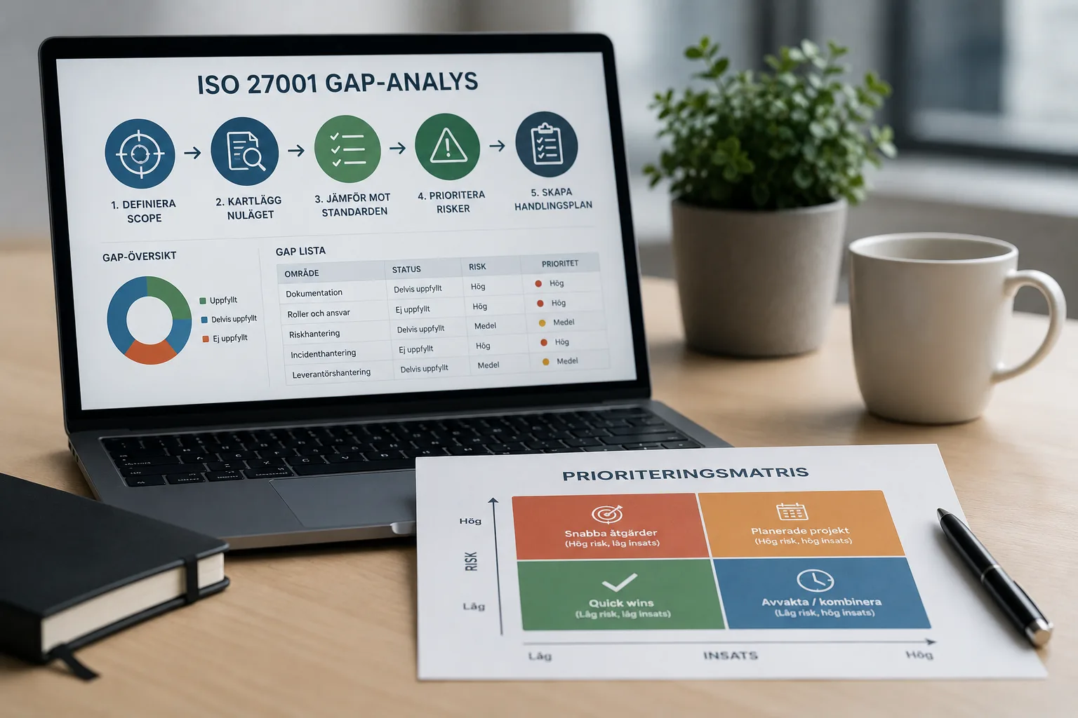 Gap analys för ISO 27001