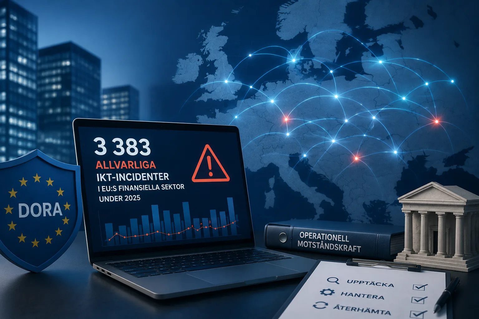 Cyberincidentrapport inom E Us finanssektor