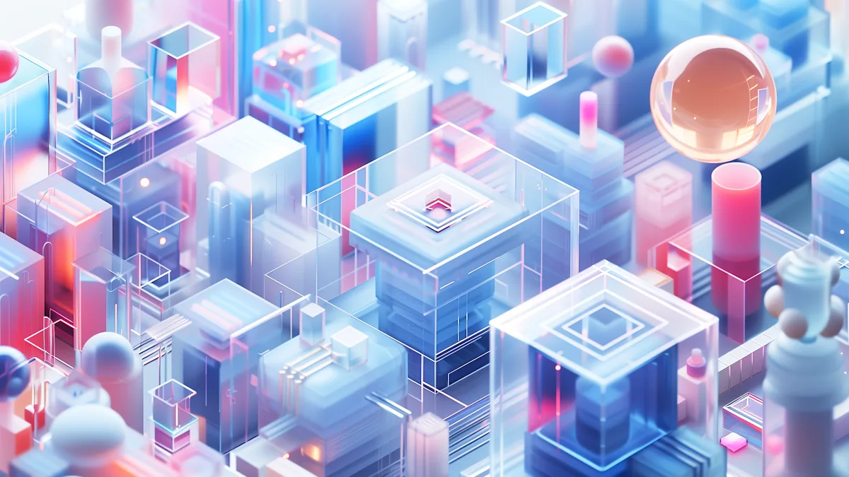 Futuristic 3 D Digital Landscape